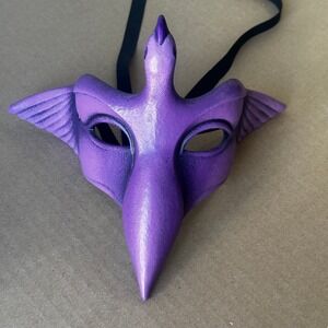 Cirque du Soleil Purple Masquerade Mask "Pirate" Canada Handcrafted Alegria Show